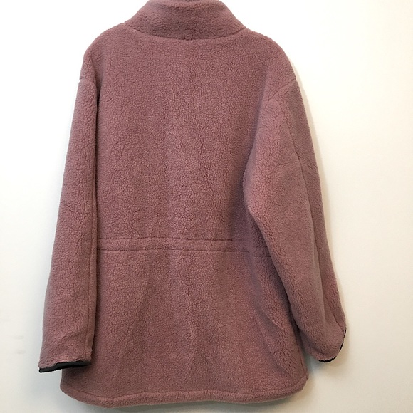 220 Hickory NWOT Mauve, Thick Fleece, Drawstring Jacket/Coat - Picture 6 of 10